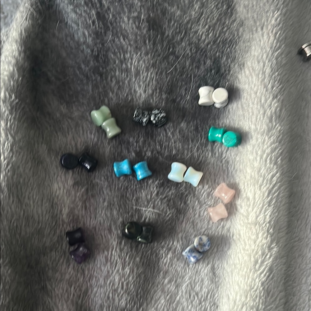 Green and Black Jewelry Stud Earrings